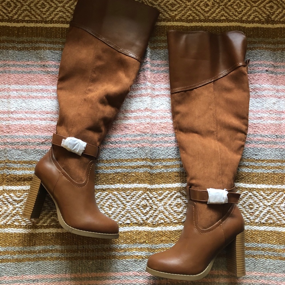 Brand New⭐️ JustFab Tall Brown-Suede Boots